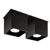 SPOT QUAD 2 BLACK GU10 2X40W IP20