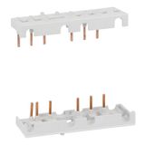 Rigid connecting kit for three-pole reversing contactor assembly, for contactors BF09...BF25 side by side with BFX5002 or BFX5003 interlock
