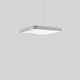 TRIONA square, 51 W, 6150 lm, 830, silver, DALI Pendant luminaires, L 