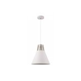 Ceiling fixture GIANNI L,8150,AC220-240V,50/60Hz,1*E27,max.40W,IP20, Diameter32cm,single, white/silver
