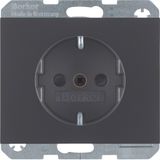 SCHUKO soc.out., enhncd contact prot., screw-in lift term., K.1, ant. 