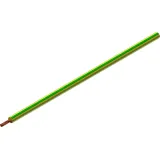 Silicone-switching strand, extremely flexible, halogen free, Cableline, 2.5 mm², 651 x 0.07 mm, green/yellow, outer Ø 3.9 mm, 61.7556-10020