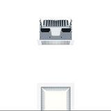 PANOS EVO Q140H 9W 830 SWI FAL WH - LED ceiling-recessed luminaire
