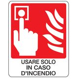 Fire sign - Al - Dimensions: 120x150 mm