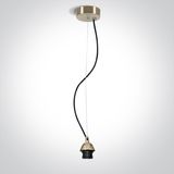 BRUSHED BRASS PENDANT 20W E27