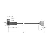 Actuator and Sensor Cable, PVC Connection Cable   WKSV8T-10/TEL