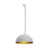 WHITE E27 20W BRASS REFLECTOR