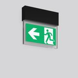 HALYXX, 4,7 W, black, on/off Wall luminaires, L 235 B 40 H 220, SBS, 8