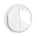 Céliane Wheel Cover for Double Switch, Swing or Indicator Pusher - White