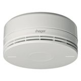 BEKA radio dual detector, smoke detector with integrated siren, EN54, white