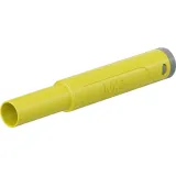 4 mm plug, crimp connection, 2.5 mm², CAT II/CAT III, yellow, 66.2046-24