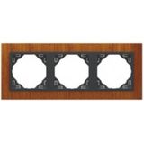 TRIPLE FRAME MAHOGANY/GRAY