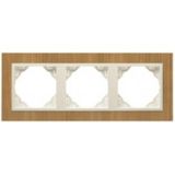 TRIPLE FRAME CHERRY-TREE/PEARL