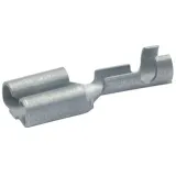 Uninsulated flat plug sleeve, 4.8 x 0.8 mm, 1.5 to 2.5 mm², AWG 16 to 14, brass, tin-plated, 18303
