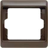 Frame 1gang Arsys brown, glossy