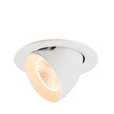 NUMINOS© GIMBLE L, recessed CL 2700K, 40ø, IP20, round, wh