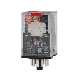 MKSN8125A Relay, plug-in, 11-pin, 3PDT, 10 A, mech & LED indicator MKSN8125A