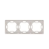 Double intermediate switch without pictogram, (module), 10AX, quick connection, Silver matt, metalic