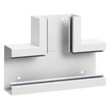 T-piece made of basic profile for BRS 68x130mm upper part 80mm sheet steel traffic white