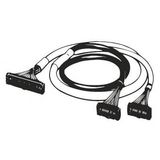 I/O connection cable, unshielded, MIL40 to 2 x MIL20, 0.75 m XW2Z0510H