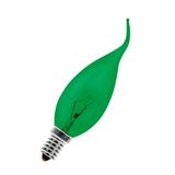 E14 C35 240V 15W Cosylight Green