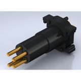 Built-in plugs, M8, Mounting thread: , Number of poles: 4, Strand / cable length: