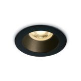 BLACK GU10 10W BLACK REFLECTOR DARK LIGHT