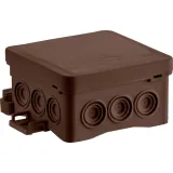 Surface junction box NS5 FASTBOX&HOOK brown