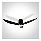 Fanlight-3 22W 2000lm 3K-4K-5,5K CRI85 Dimm IP20 230V black