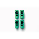 Toolless connection plug green