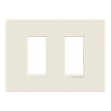 Frame 1+1 modules - Niessen logo - White