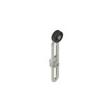 Adjustable safety lever with technopolymer roller, 20 mm diameter