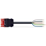 pre-assembled connecting cable;Eca;Socket/open-ended;red