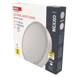 LED surface luminaire NEXXO, round, white, 28.5W, with change CCT
