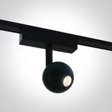 43122F/B/V BLACK 7W 48V CCTV IP20 ADJUSTABLE FLAT MAGNETIC