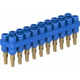 4.5 mm socket header, solder connection, blue, 63.9356-23
