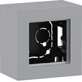 Housing, single, high design, surface-mount, A.8, titanium