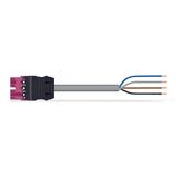 pre-assembled connecting cable;Eca;Socket/open-ended;gray