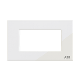 Z2474.1 CB Frame - 1-gang / 4M - White Glass