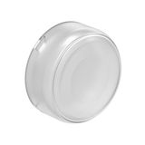 White rubber boot for flush and illuminated flush pushbuttons