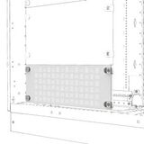 AERATED FRONT PANEL - QDX - 850X200 MM
