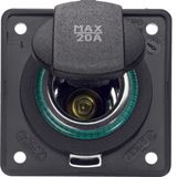 Power sock. outl. 12 V, impr. 20 A f. vehicle, Int. module inserts, an