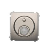 Switch with motion sensor and relay, satin, metallized