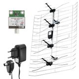 Outdoor Antenna EMOS EM-030, 0–100 km DVB-T2