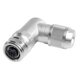 Round plug (field customisable), M12 Push-Pull, A, PUSH IN, Number of 