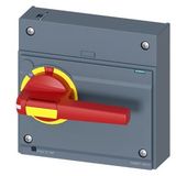 Front mounted rotary operator EMERGENCY OFF IEC IP30/40 for 3VA55; 3VA65/3VA66