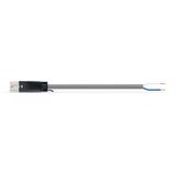 pre-assembled connecting cable Dca Plug/open-ended gray
