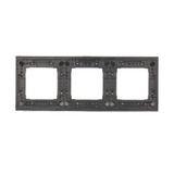 IP44 single socket outlet without frame seal - same color flap&cframe, 16A, cream white/electro white