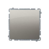 Two-way switch without pictogram, (module), 16AX, Screw, satin, metallized
