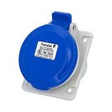 Socket 32A/230V 3-pole IP44 built-in angled